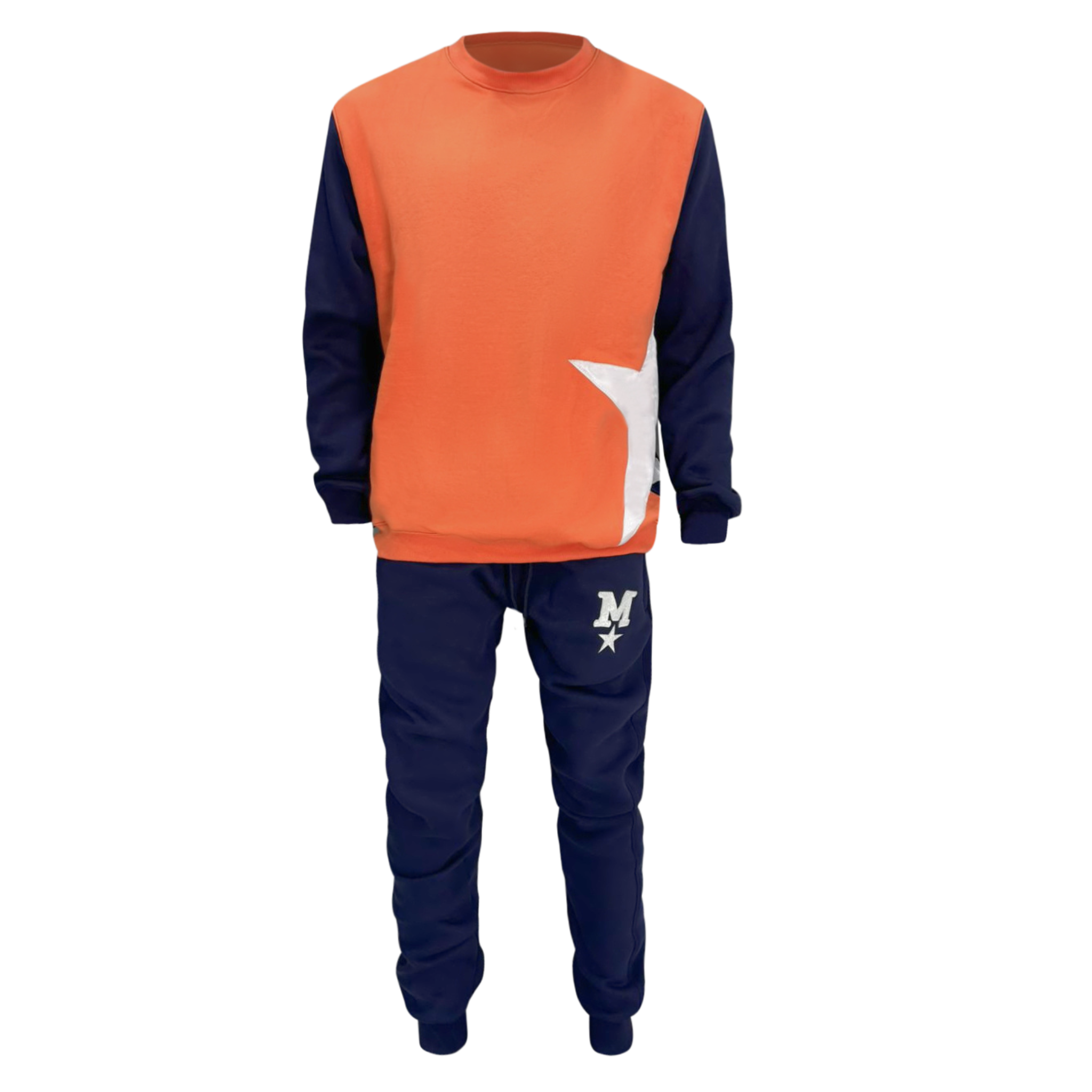 Peach & Navy Star Collection Sweatsuit