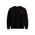 PRE-ORDER | Black M Collection Red Leather Snake Skin Crew Neck