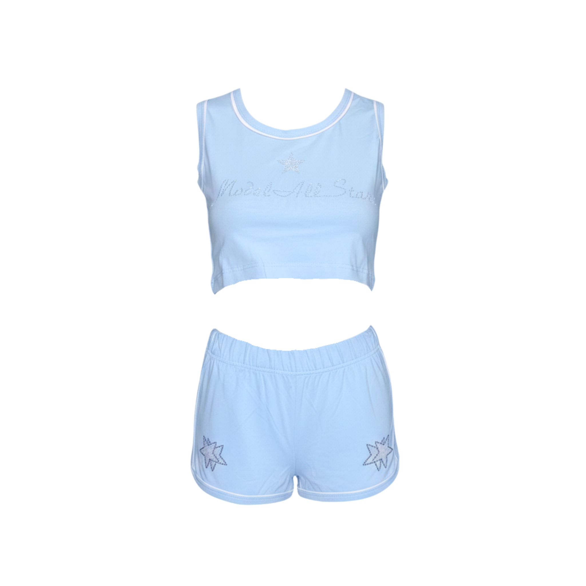 Blue Rhinestone Allstarz Lounge Set