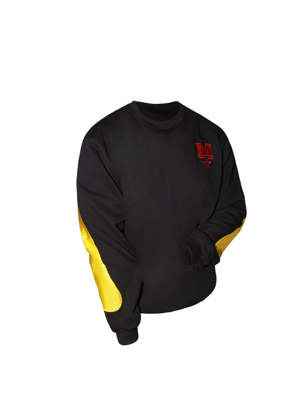 Black M Collection Gold Crew Neck