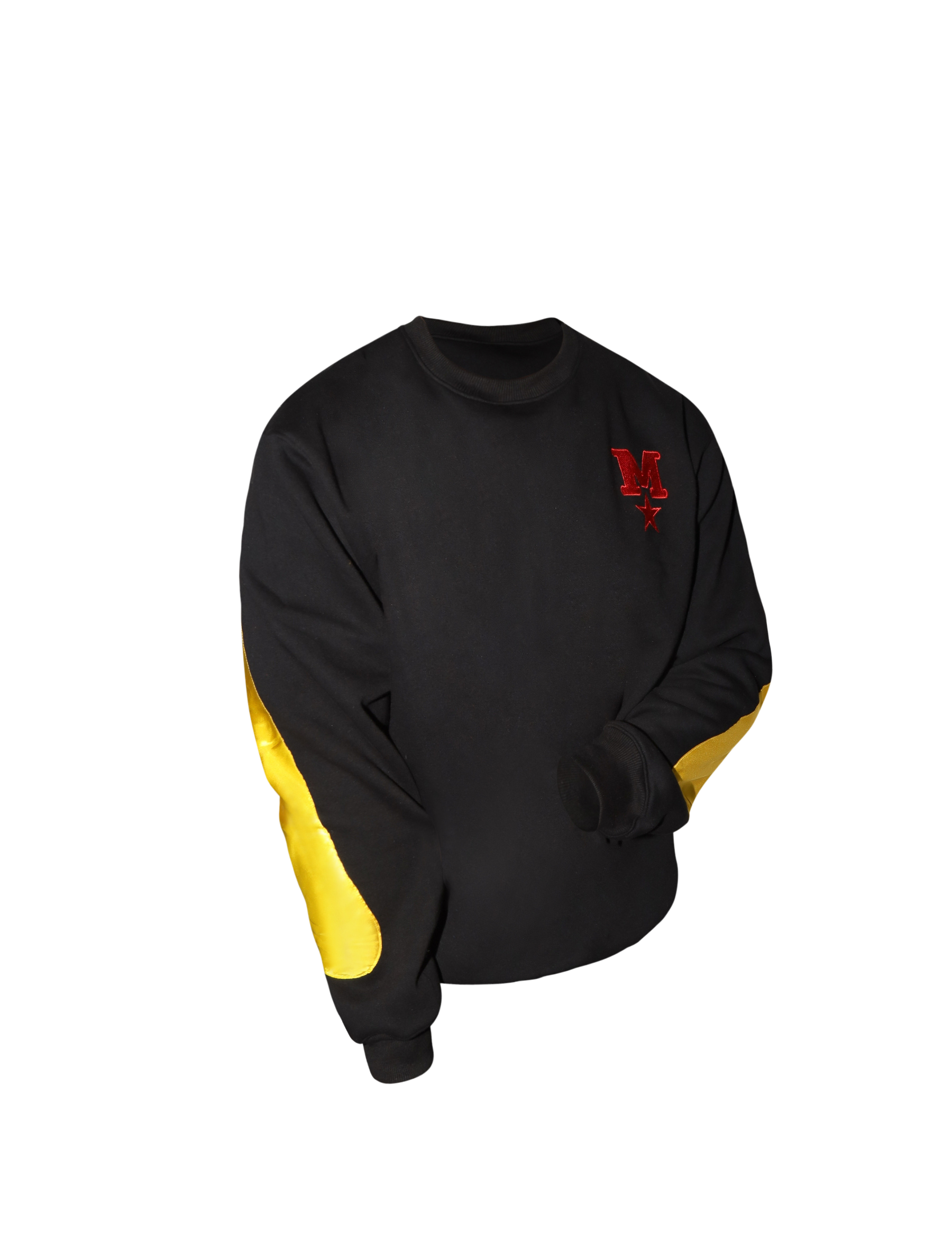 Black M Collection Gold Crew Neck