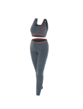 Grey & Red Model Allstarz Legging Set